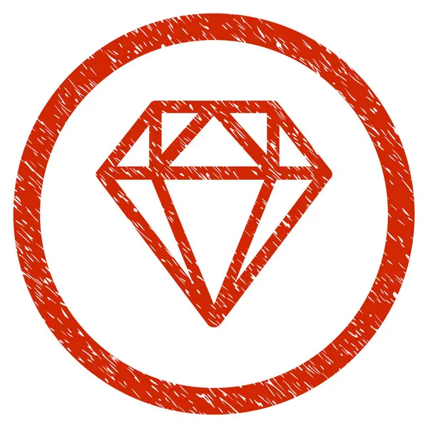 Діамантова заокруглена сіра ікона — стоковий вектор