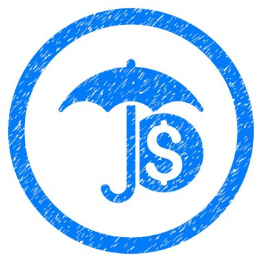 Para şemsiye koruma grenli simgesi yuvarlak