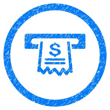 Kağıt giriş makinesi grenli simgesi yuvarlak