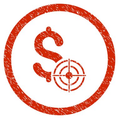 İş hedef grenli simgesi yuvarlak