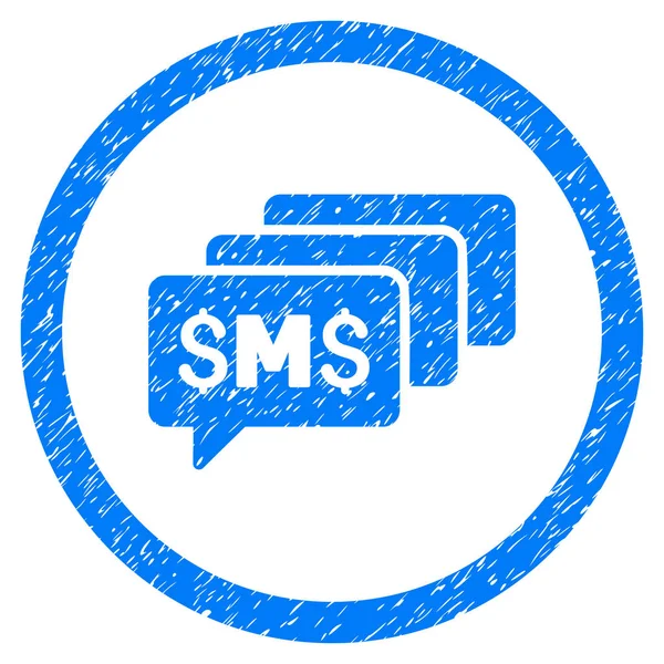Sms メッセージは丸い粒状のアイコン — ストックベクタ
