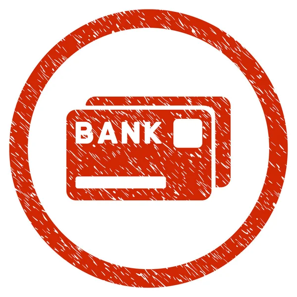 Банківські картки Кругла сіра ікона — стоковий вектор