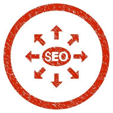 SEO dağıtım grenli simgesi yuvarlak