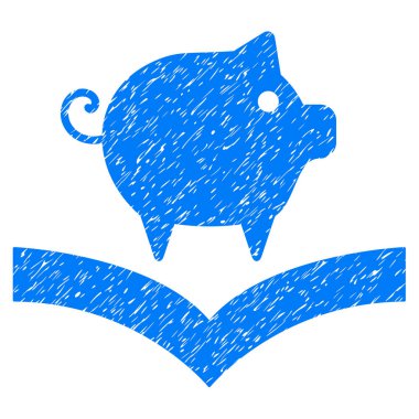 Domuz bilgi simgesi Grunge filigran