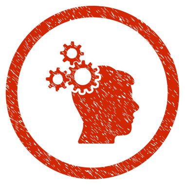 İş fikri grenli simgesi yuvarlak