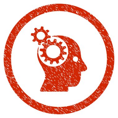 Akıl Gears grenli simgesi yuvarlak