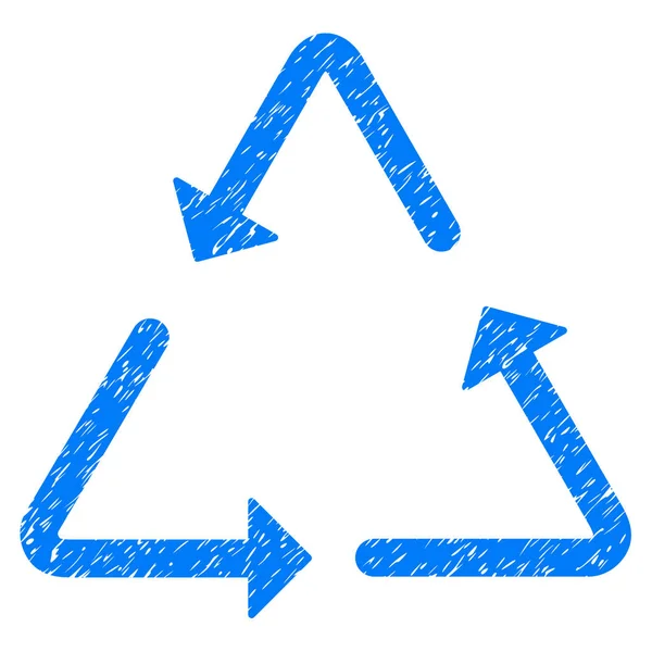 Recycling-Dreieck Symbol Grunge Wasserzeichen — Stockvektor