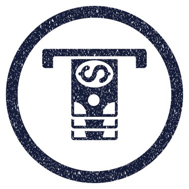 Banknot yuvarlak grenli simgesi çekilme