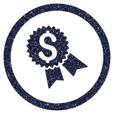 Para ödülü grenli simgesi yuvarlak