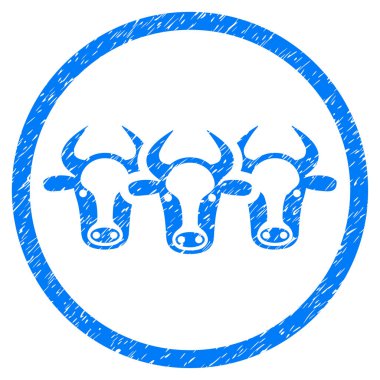 Sığır grenli simgesi yuvarlak