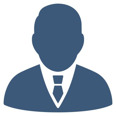 Patron düz vektör simgesi