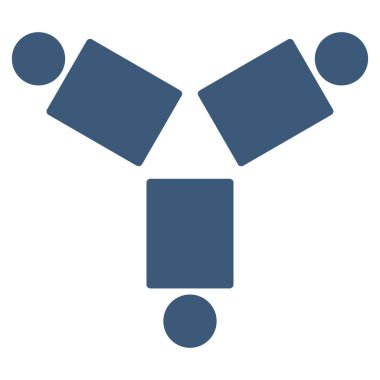 Topluluk düz vektör simgesi