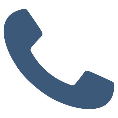 Telefon alıcı düz vektör simgesi