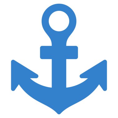 anchor düz vektör simgesi