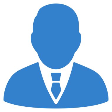 Patron düz vektör simgesi