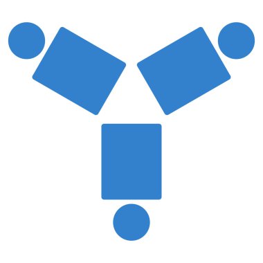 Topluluk düz vektör simgesi