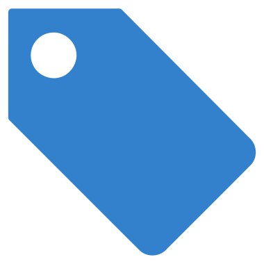 Etiketi düz vektör simgesi