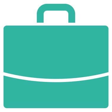 evrak çantası düz vektör simgesi