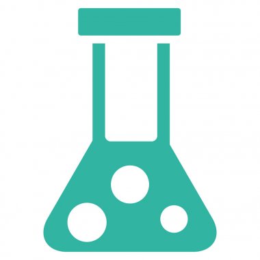 Kimyasal Flask düz vektör simgesi