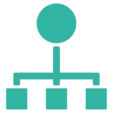 hiyerarşi düz vektör simgesi