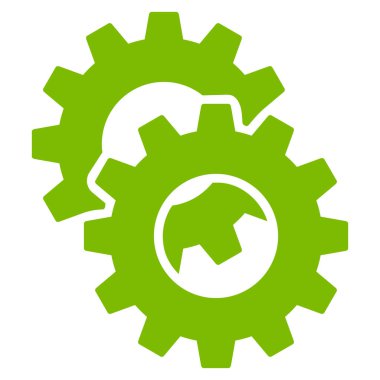 dişliler düz vektör simgesi