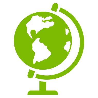 dünya düz vektör simgesi