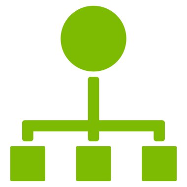 hiyerarşi düz vektör simgesi