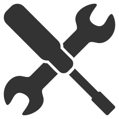 Ayarları seçenekleri düz vektör simgesi