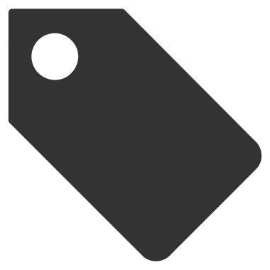 Etiketi düz vektör simgesi