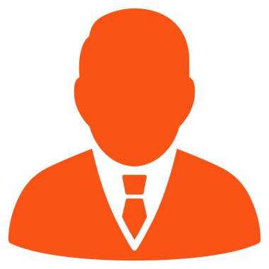 Patron düz vektör simgesi