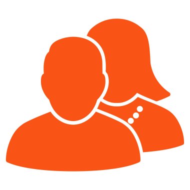 insanlar düz vektör simgesi