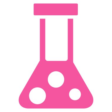 Kimyasal Flask düz vektör simgesi