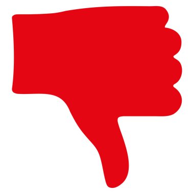 Başparmak düz vektör simgesi