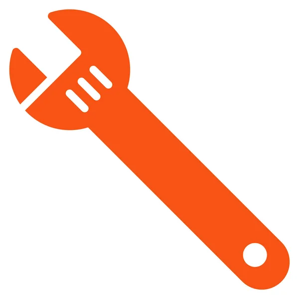 Spanner platte Vector Icon — Stockvector