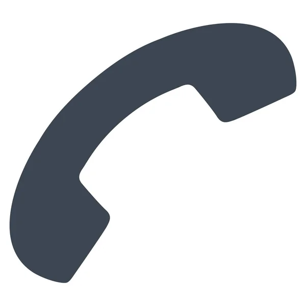Telefon mottagare hänga upp platt vektor symbol — Stock vektor