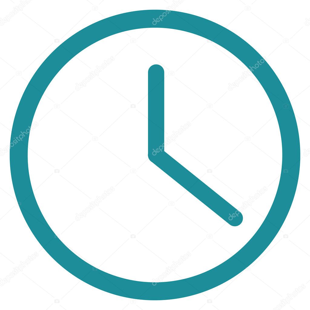 Clock Flat Vector Icon