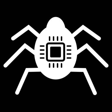 Donanım hata düz vektör simgesi