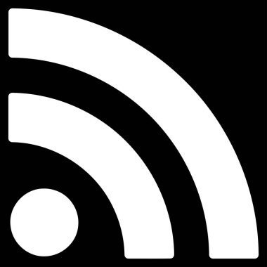RSS düz vektör simgesi