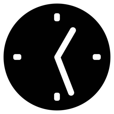 saat düz vektör simgesi