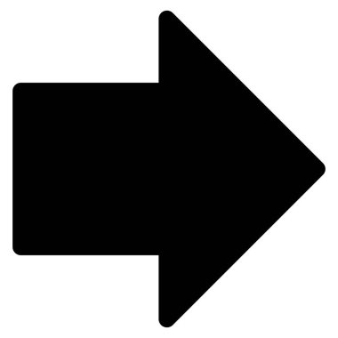 Düz vektör simgesi sağ ok