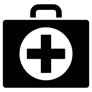 İlk yardım düz vektör simgesi