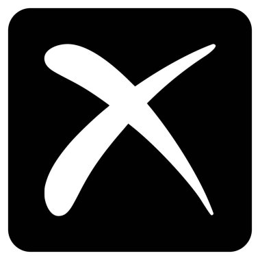 Düz vektör simge reddetmek