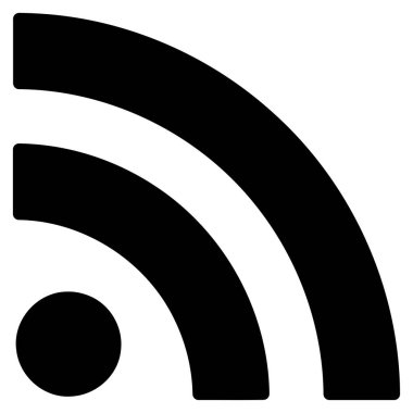 RSS düz vektör simgesi
