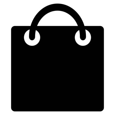 alışveriş poşeti düz vektör simgesi