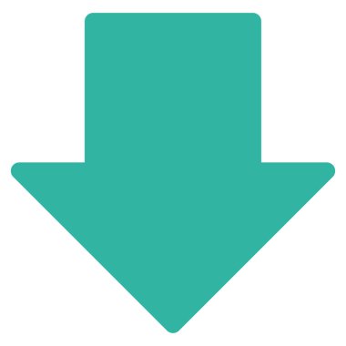 Düz vektör simgesi aşağı ok