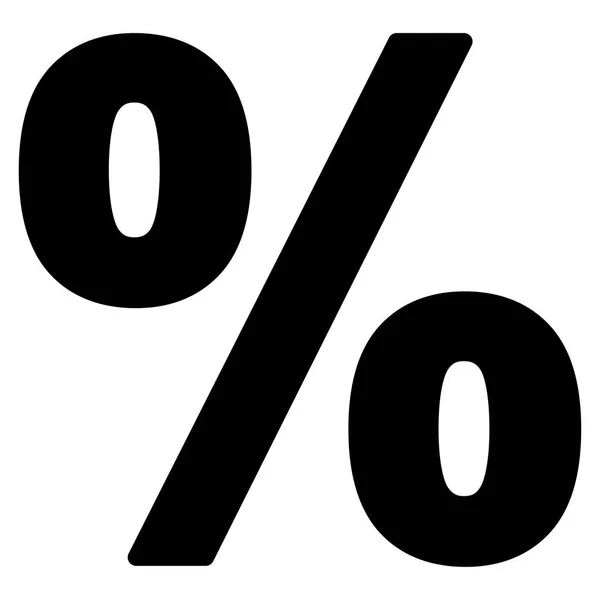 Percentage vlakke vector pictogram — Stockvector