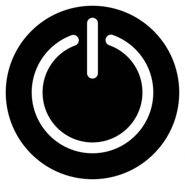 Güç düz vektör simge açmak