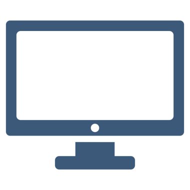 Bilgisayar düz vektör simge görüntüle