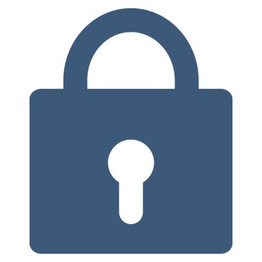 düz vektör simgesini kilitle