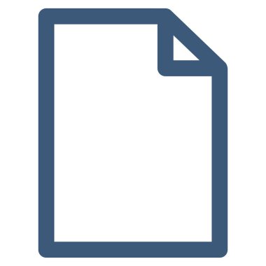 Yeni dosya düz vektör simgesi